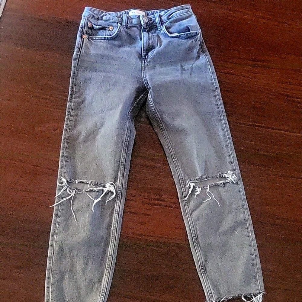 Zara jeans gray size 4